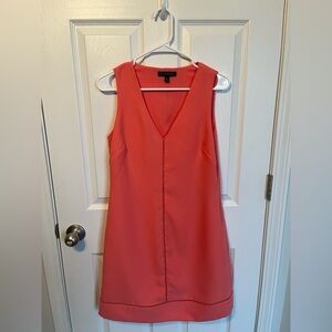 Banana Republic Coral Sleeveless A Line Dress with Side Zipper
